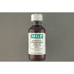 Hydroxyzine HCl 10 mg / 5 mL Syrup Bottle 16 oz.